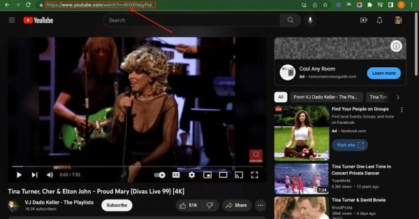 Copy and Paste the YouTube URL